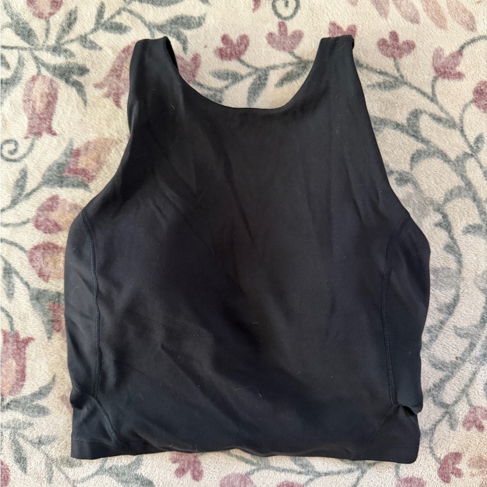 lululemon athletica Black Athletic Top with Size Dot